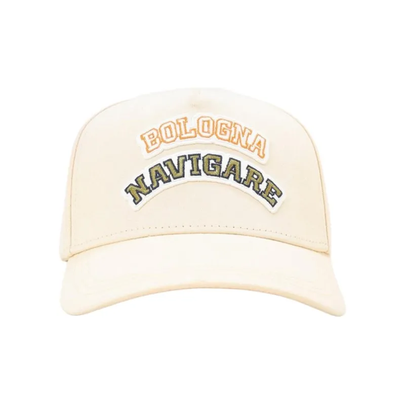NAVIGARE Cotton Baseball Caps Unisex Cuban Sand/Night Black-0