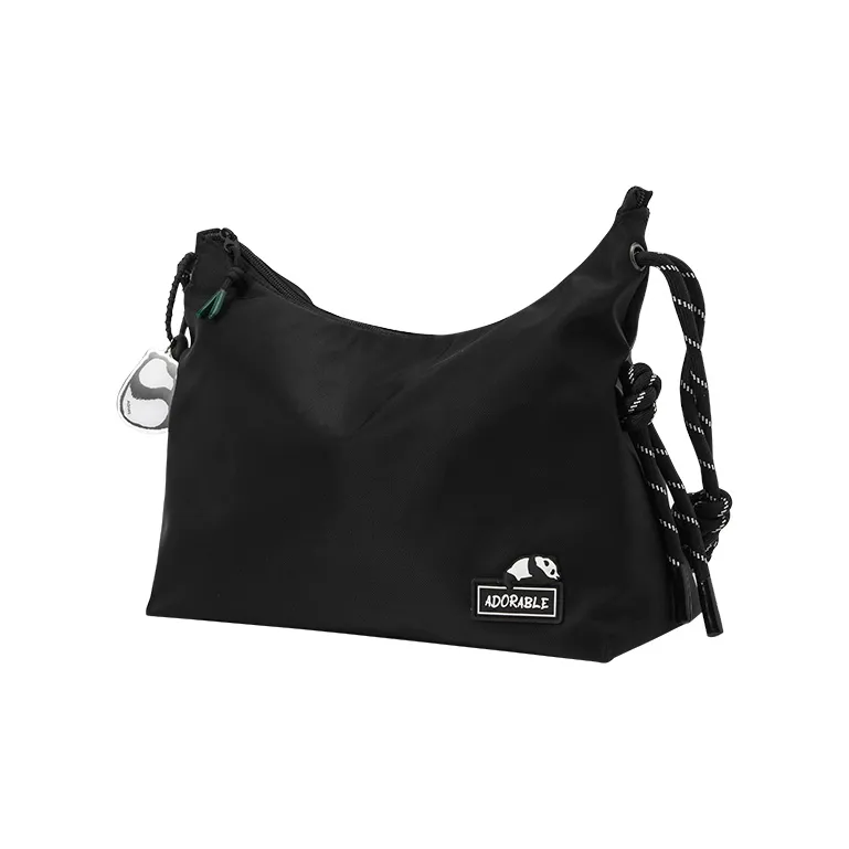 SEM/R Fabric Gym Bag Travel Bag Crossbody Bag Medium Size Unisex Black/Greenish/Ecru-8