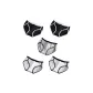 5 Pack A (Black, Black, White, White, Gray)