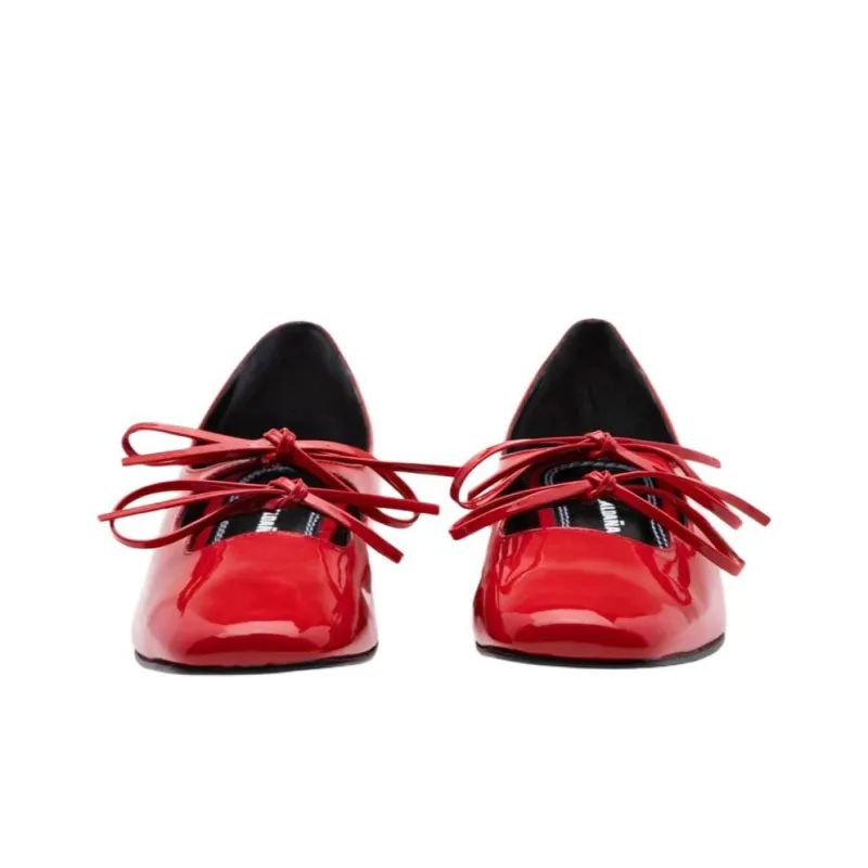 Nicole Saldaña Casual Single Shoes Women's Cherry Red-2