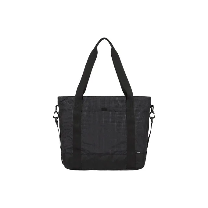 Supreme Waterproof Nylon Tote Bag, Shopping Bag, Shoulder Bag, Crossbody Bag, Handbag Regular Unisex Black-7
