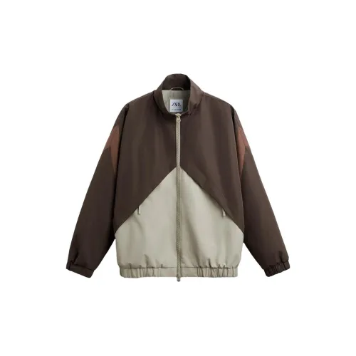 ZARA Jackets Men Brown