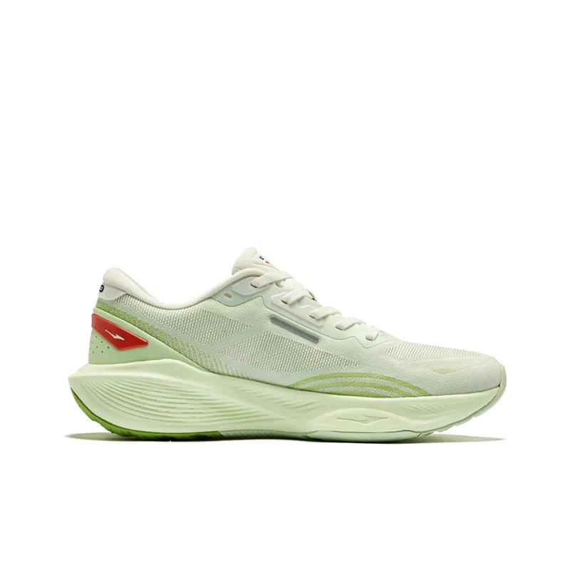 Erke Cushioning Breathable Rebound Low-Top Running Shoes Men's Microcrystal White European Teal-1