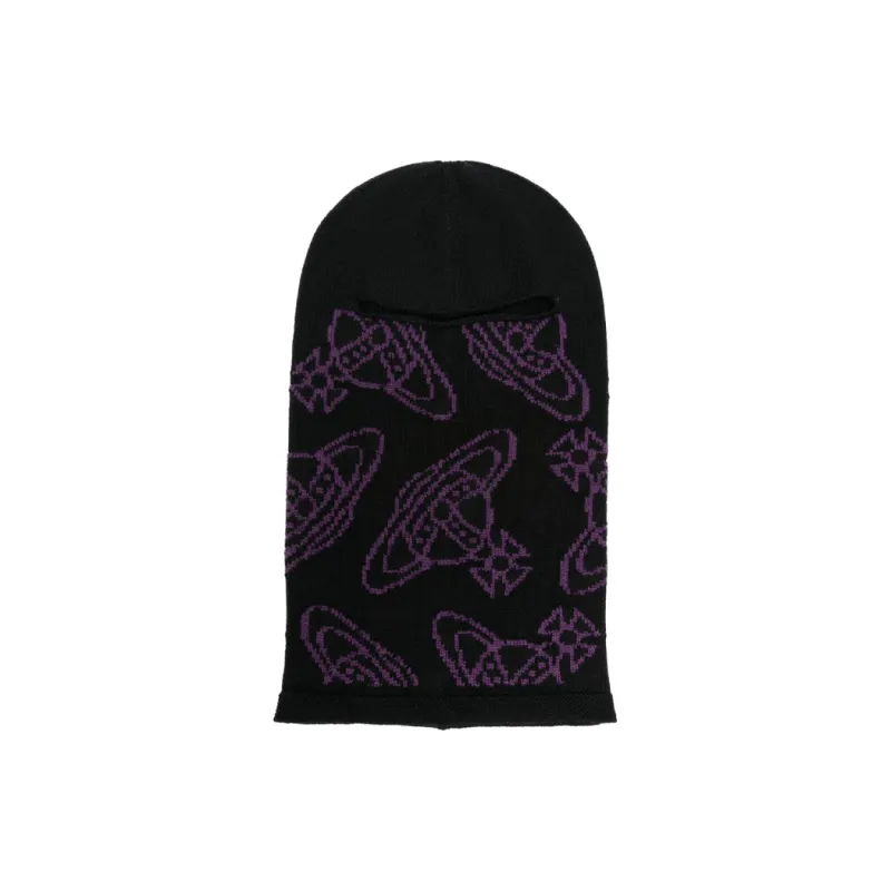 Vivienne Westwood Orb-embroidered Wool Balaclava-0