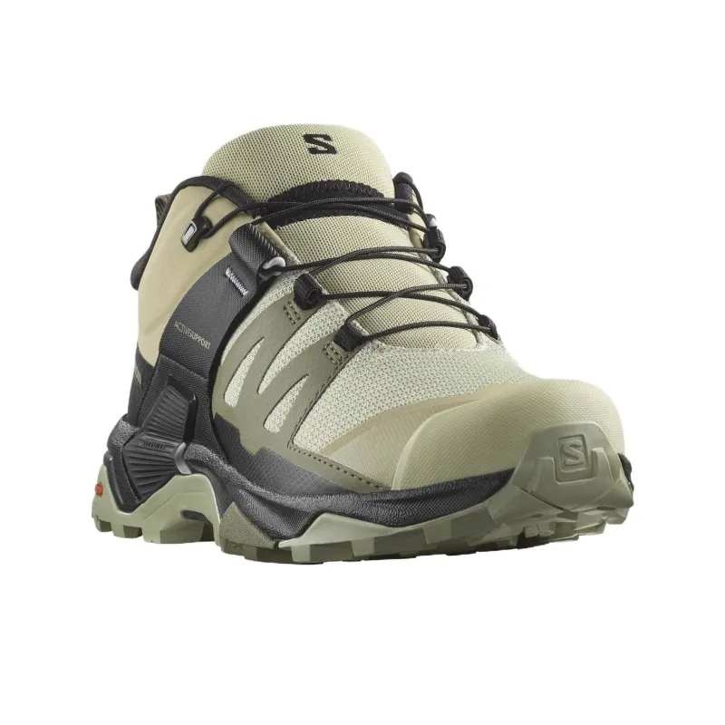 SALOMON X Ultra 4 Slip-Resistant Low-Top Hiking/Trekking Shoes Women's Green-1