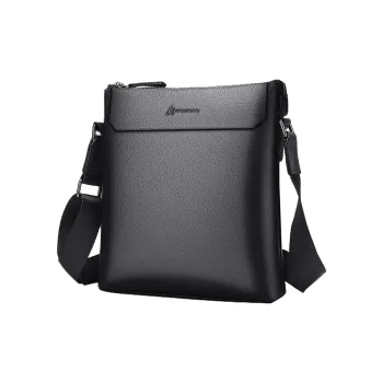 MEXICAN Cow Leather Crossbody Briefcase, Shoulder Bag Regular Men's