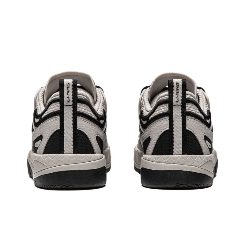 LiNing CF Tracing Collection, Yu3 SS Cushioning, Wear Resistant Low Top Skateboard Shoes Women's Gray Black-5