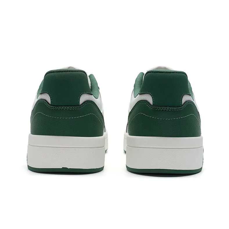 XTEP MAXX LITE Wear Resistant Low Top Skateboard Shoes Men's Sail White/Deep Emerald Green-3