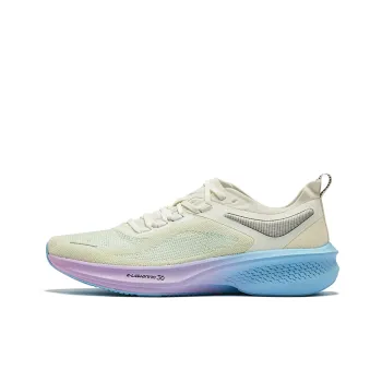 Erke Cushioning Rebound Low Top Running Shoes Men's Microcrystal White Saint Nian Blue