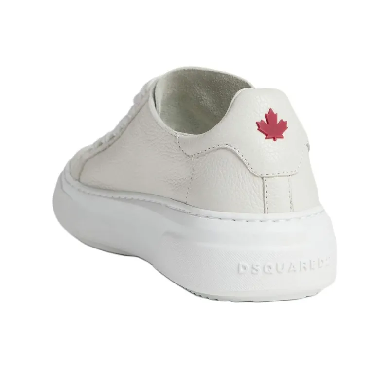 DSQUARED 2 Logo Embossed Round Toe Lace Up Sneakers Women's-4