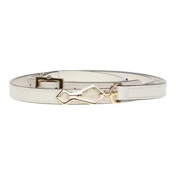 GUCCI Leather Bag Strap Women's Cream