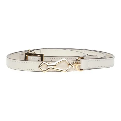 GUCCI Leather Bag Straps Women's Cream