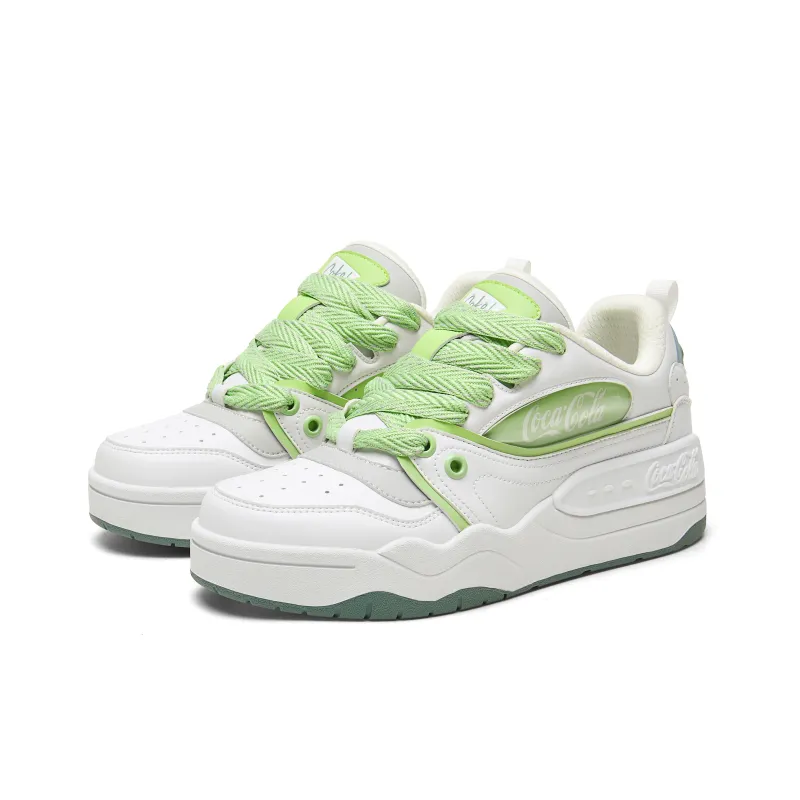 Coca Cola Anti Slip And Wear Resistant Height Increasing Low Top Skateboard Shoes Unisex-8