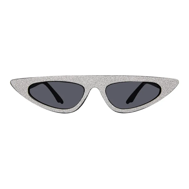 STEVE MADDEN - Irregular Shape Sunglasses Unisex Silver-1