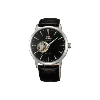 ORIENT Automatic Mechanical Movement Cow Leather Strap Watch Men's Watches Black Dial