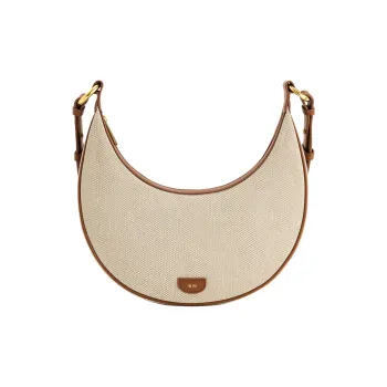 JW PEI Canvas Canvas Bag Saddle Bag Crossbody Bag Women's Beige