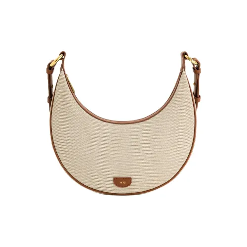 JW PEI Canvas Canvas Bag Saddle Bag Crossbody Bag Women's Beige