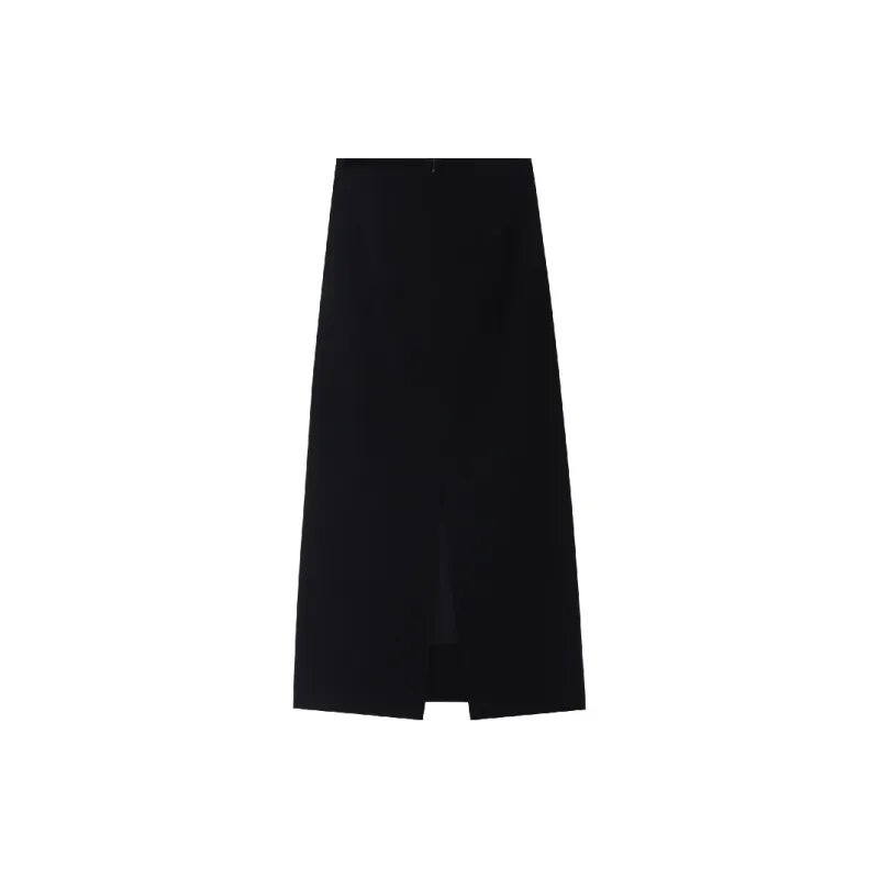 THE SEA LIFE Casual Long Skirt Women's Black Mage-1