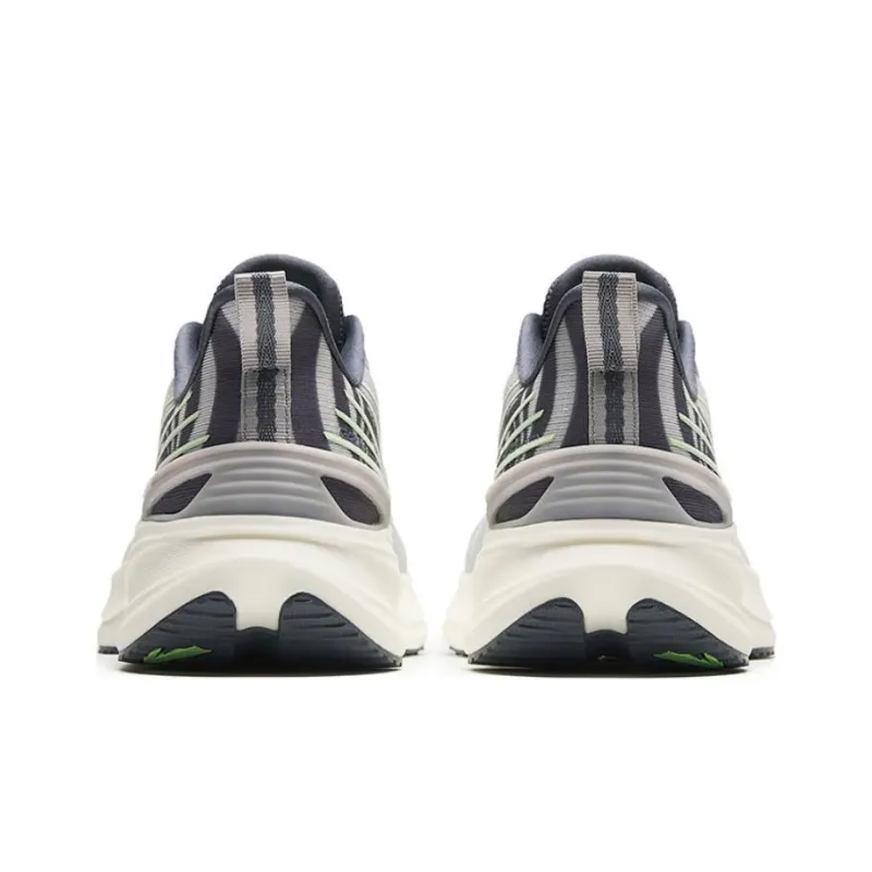 Anta Cushioning Anti-Slip And Wear-Resistant Low-Top Running Shoes Men's Black White Gray-2