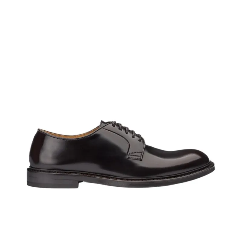 DOUCAL'S Almond Toe Lace Up Derby Shoes-1