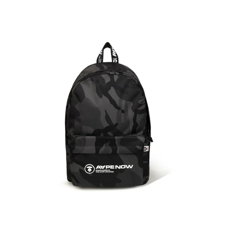 Aape Polyester Backpack Regular Men's Khaki & Camouflage & Green-0