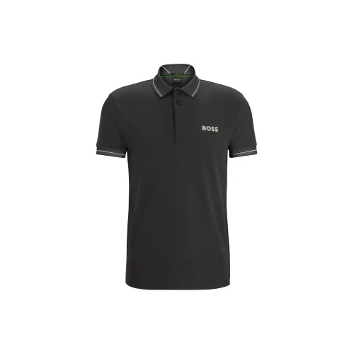 HUGO BOSS Polo Shirts Men Dark Gray