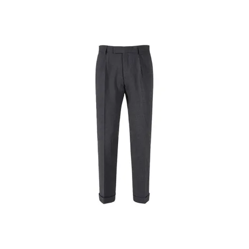 HUGO BOSS Suit Trousers Men Coal Gray