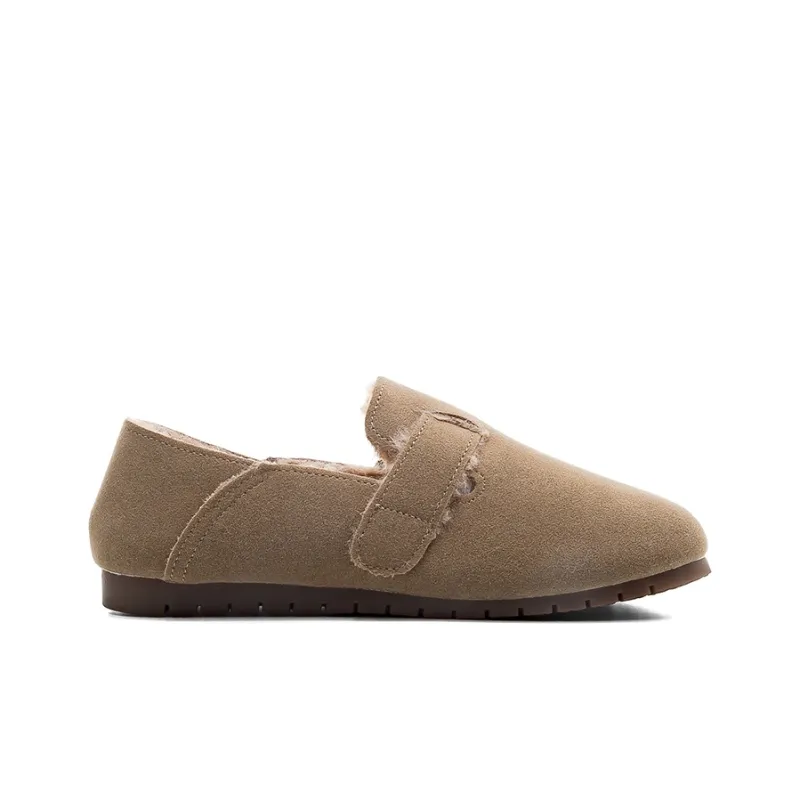 Warrior Casual Athletic Shoes Wear-Resistant Lightweight Height Increasing Low-Top Insulated Shoe Women's Khaki-2