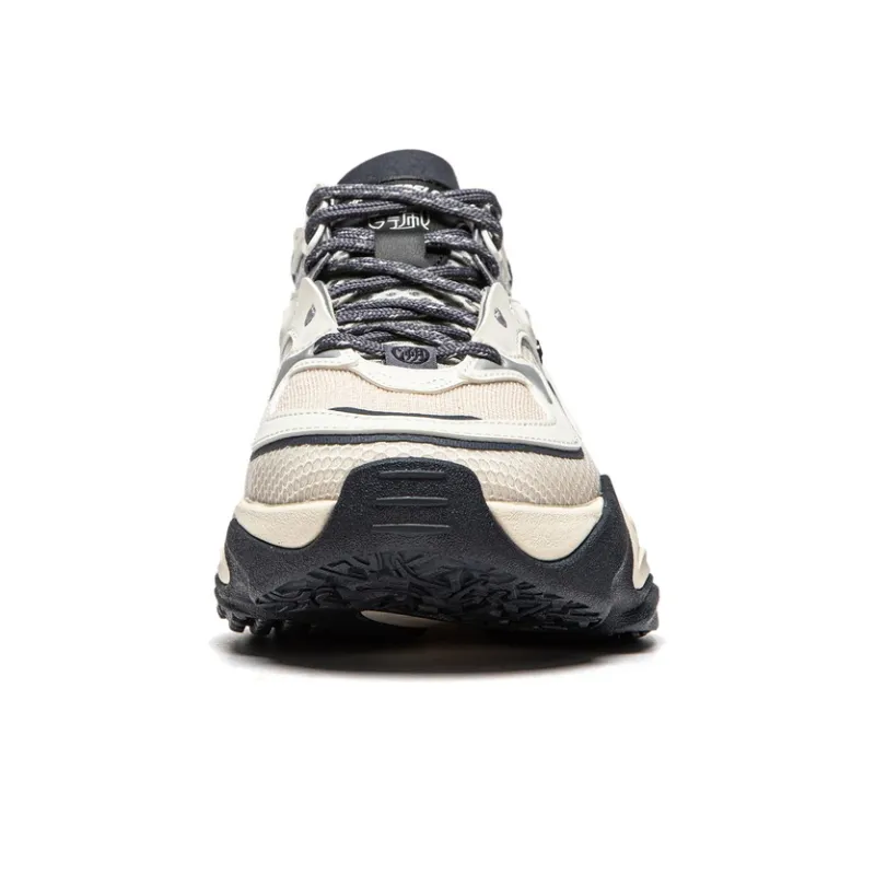 LiNing CF Qianxing Strategy SS Cushioning Rebound Low-Top Casual Shoes Women's Ash Ecru-3