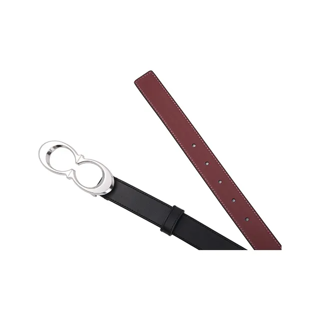 COACH Calfskin Leather Belts Unisex Width  2.5cm-3