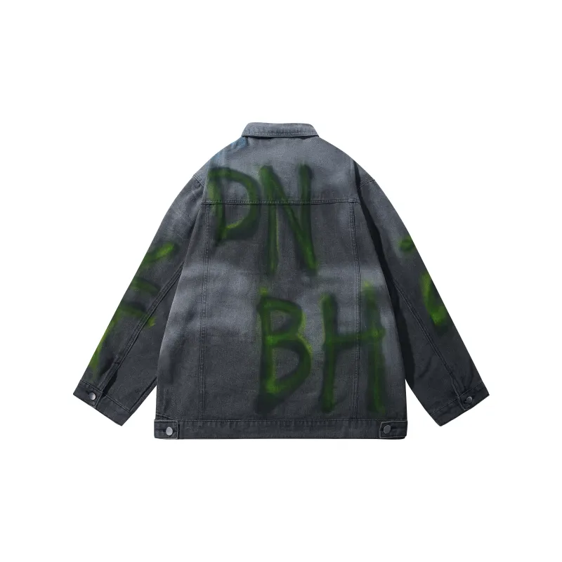 DNBH Denim Jacket Unisex Dark Gray-1