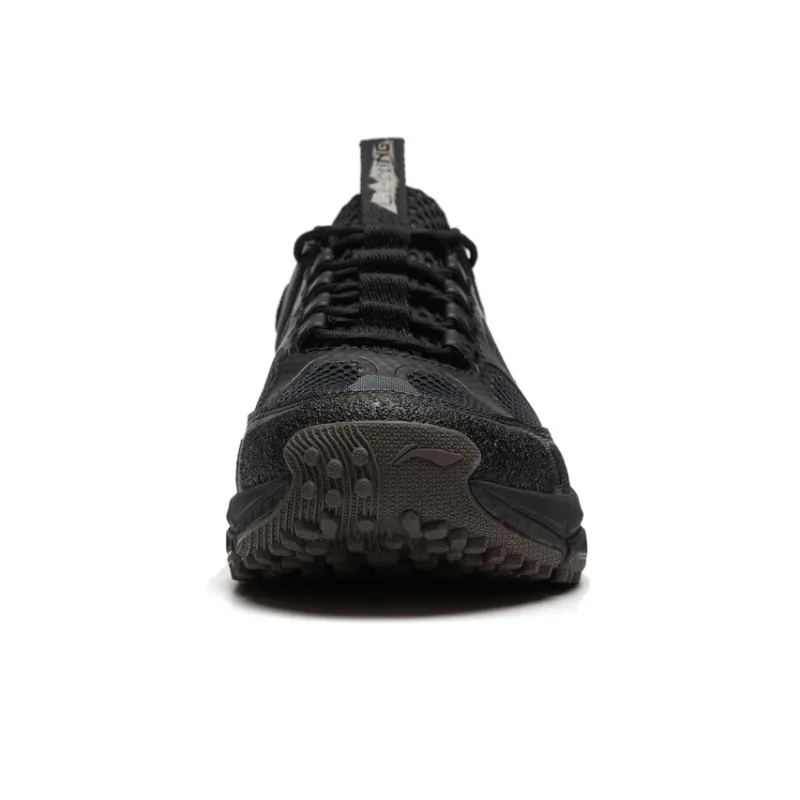 LiNing CF Tracing Collection Elegance Lite RT Cushioning Wear Resistant Low Top Trekking Shoes Men's Black-4