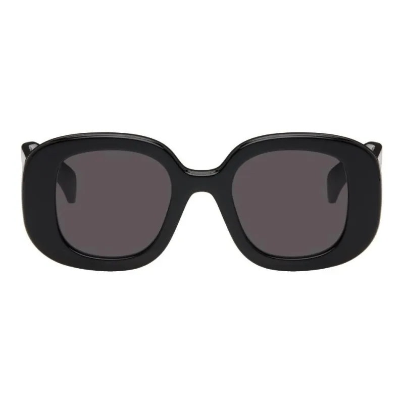 KENZO Acetate Irregular Shape Sunglasses Men's Black-0