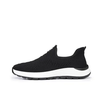 LAORENTOU Casual Shoes Men Low Top Black/Gray