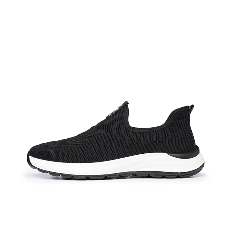 LAORENTOU Casual Shoes Men Low Top Black/Gray-0