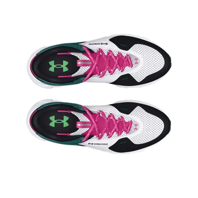 Under Armour Summit Trek Slip Resistant Low Top Running Shoes Men's White Black Green-3