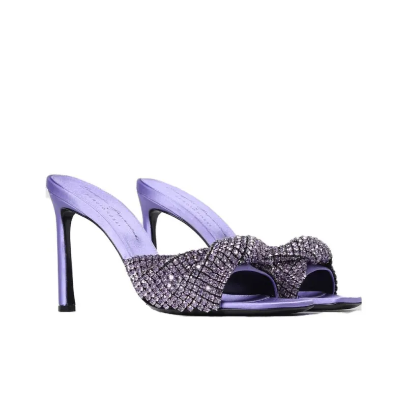 SERGIO ROSSI Crystal-embellished Sandals-1