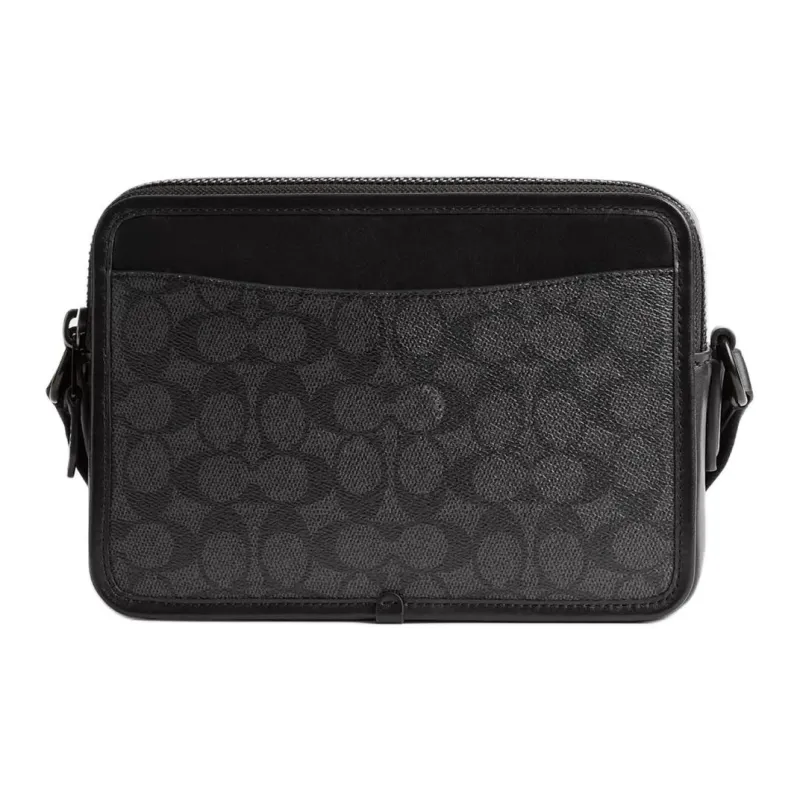 COACH Charter Coated Canvas Shoulder Bag Crossbody Bag Medium Size Women's Multi Charcoal-2