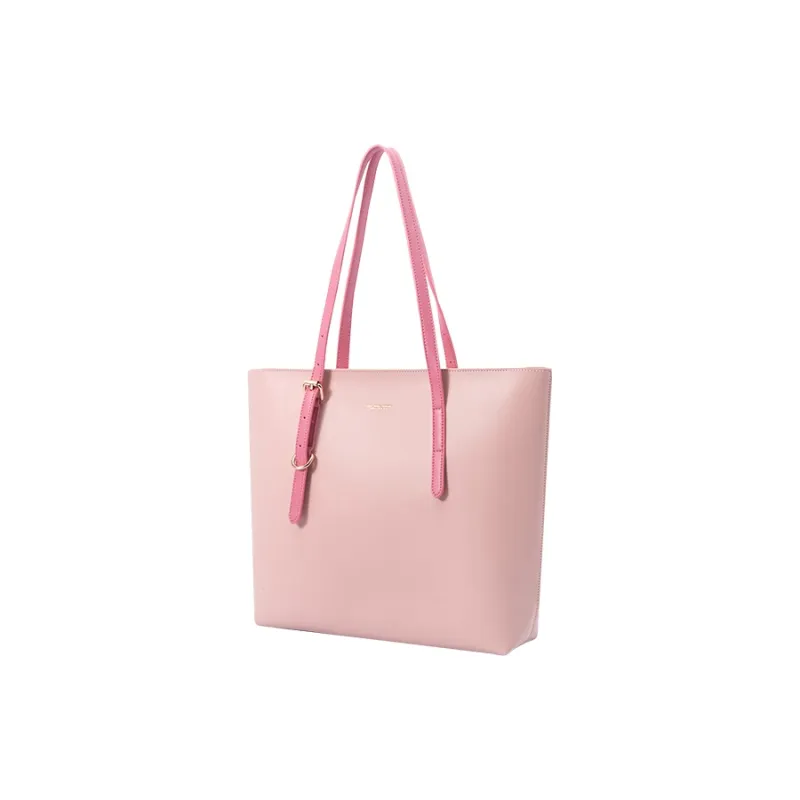 SEM/R Synthetic Leather Shoulder Bag Women's Pink Tone/Ecru/Custard/Khaki/Black-1