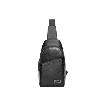 MEXICAN Polyurethane Crossbody Bag, Sling Bag Regular Men's Black