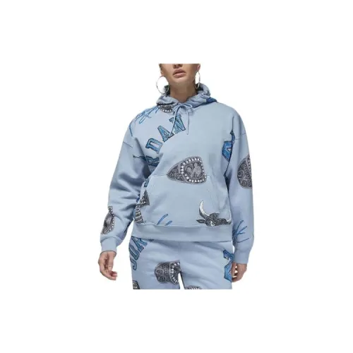 Jordan Brooklyn Sweatshirts Women's Blue Gray