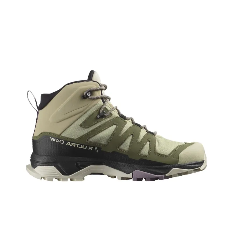SALOMON Women's X Ultra 4 Mid GORE-TEX 'Alfalfa Deep Lichen Green'-1