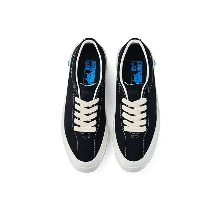 IT'S WEIRD There Are Strange Things Balance Lightweight Breathable Support Low Top Skateboard Shoes Unisex Black-3