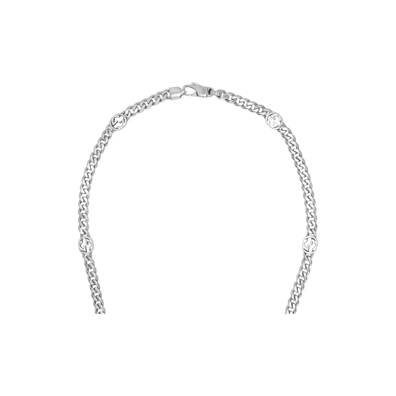 GUCCI GG 925 Sterling Silver Necklaces Unisex-2