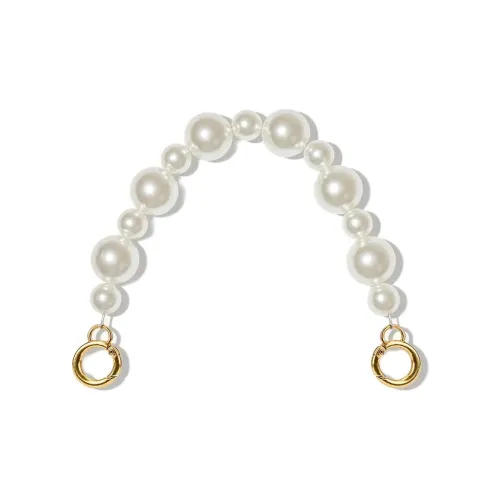 JW PEI Acrylonitrile-Butadiene-Styrene ABS Chain Belt Bag Strap Bag Accessory Unisex Pearl White