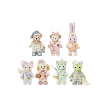Disney Shippo Duffy And Friends Relaxing Together Plush Toy Dolls Plush Doll Small Size Tall