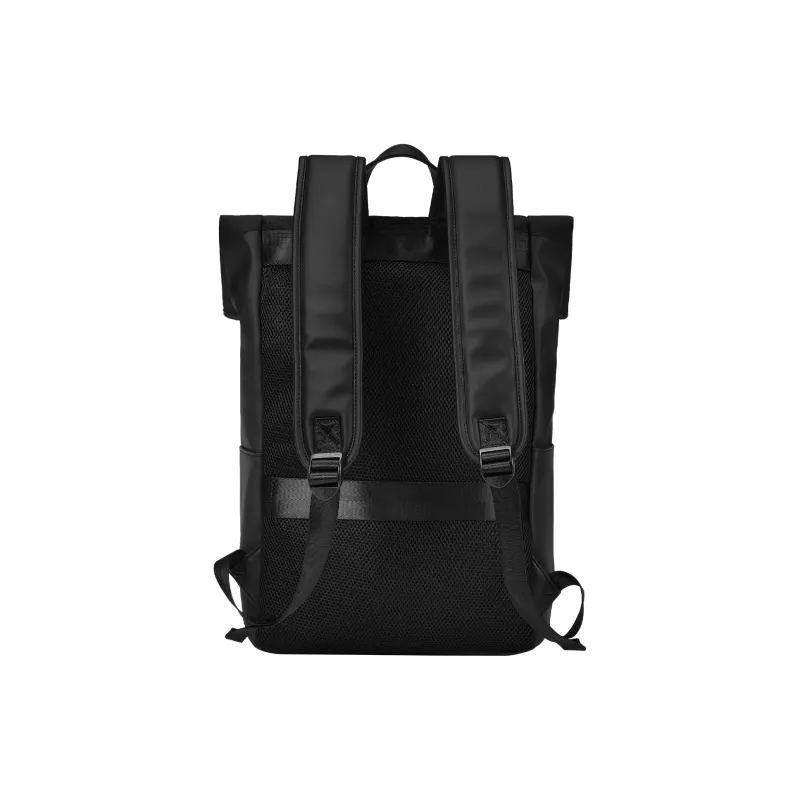 ONRF PVC Laptop Bag Backpack Large Size Unisex Black-5