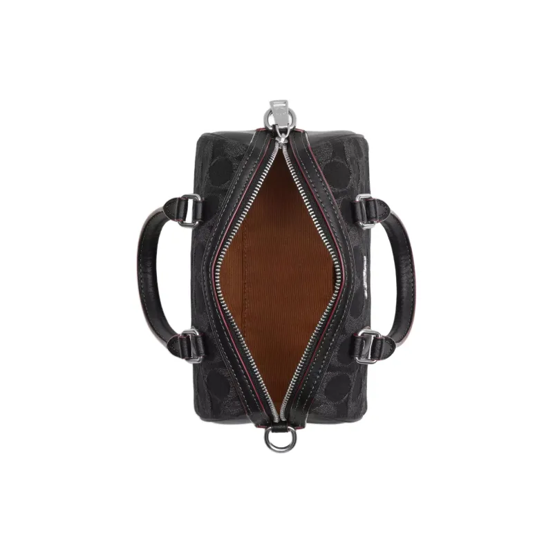 COACH Rowan Denim Handbag Shoulder Bag Crossbody Bag Mini Women's Black-2