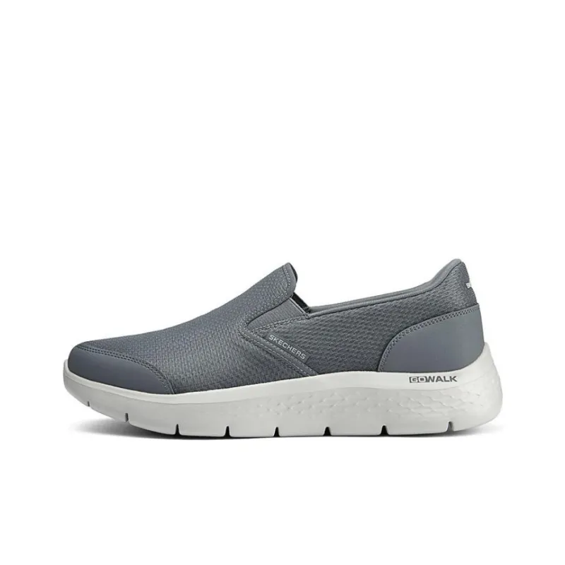 Skechers Anti Slip Wear Resistant Low Top Casual Shoes Men's Gray-0