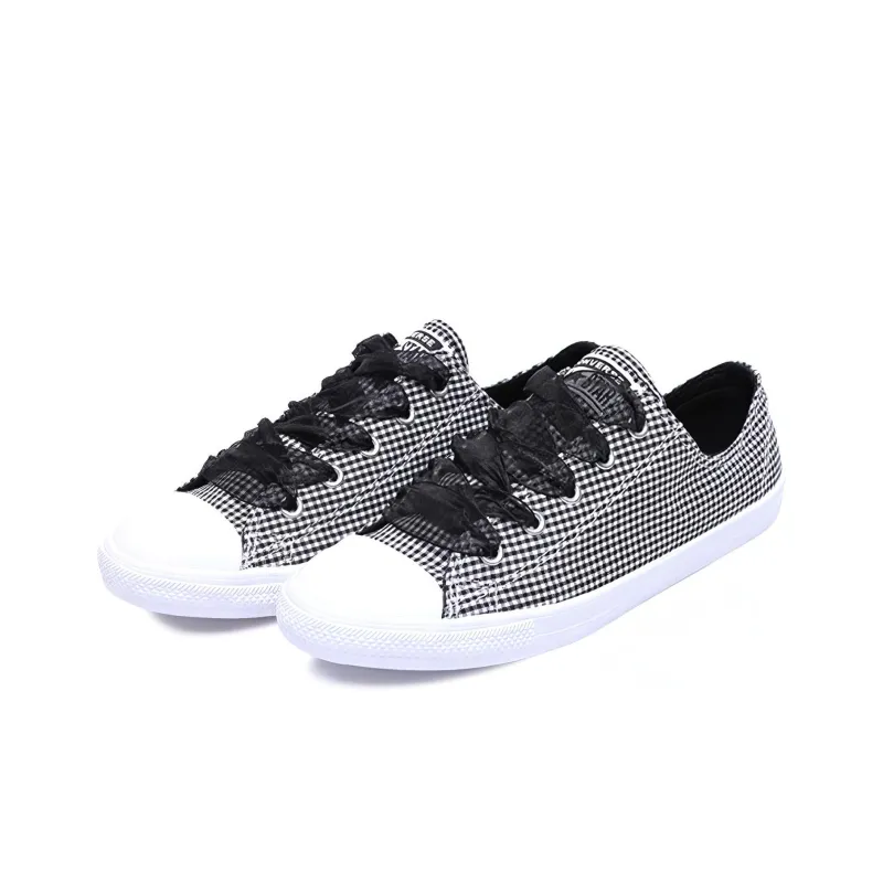 Converse Chuck Taylor All Star Black White Plaid Women's-2